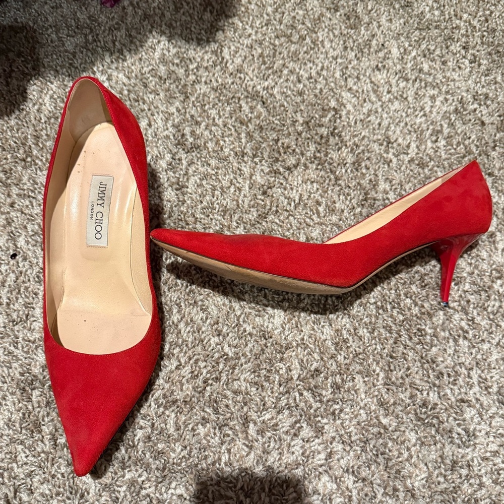 Red Jimmy Choo Pumps